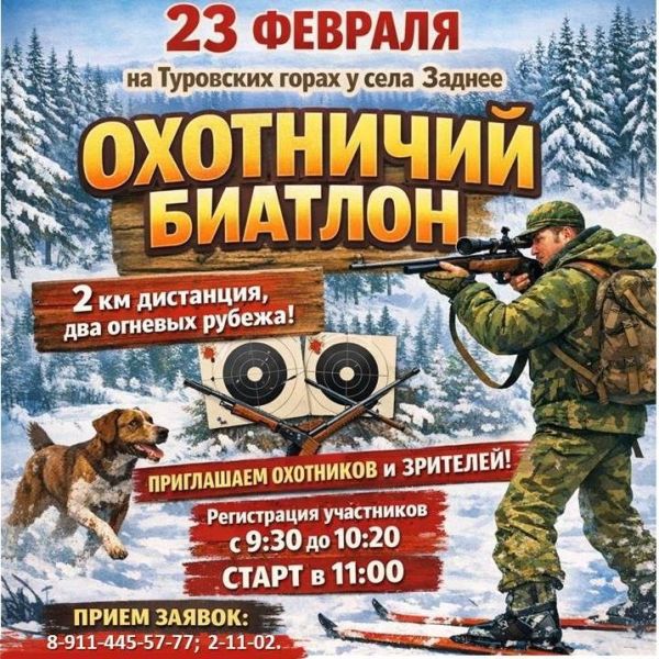 Охотничий биатлон на Туровских горах